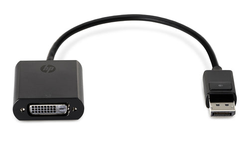 HP DisplayPort naar DVI-D adapter, 0,19 m, DisplayPort, DVI-D, Mannelijk, Vrouwelijk, Zwart