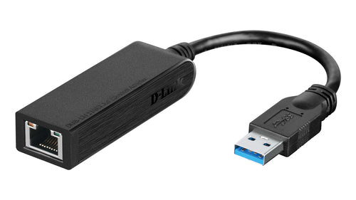 D-Link DUB-1312, Intern, Bedraad, USB, Ethernet, 1000 Mbit/s, Zwart