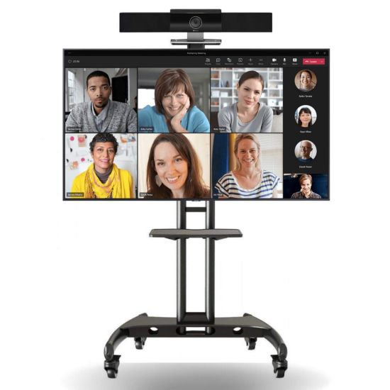 Video Conferrentie set Polycom + Samsung scherm + Rolstandaard