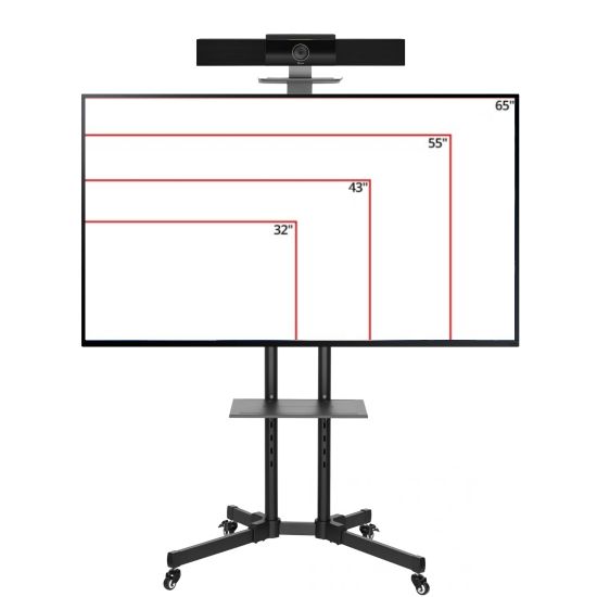 Video Conferrentie set Polycom + Samsung scherm + Rolstandaard