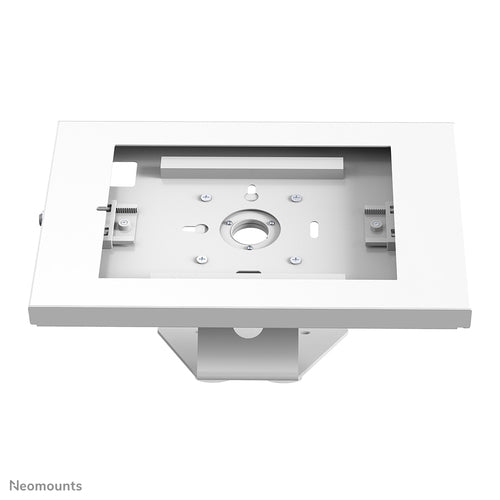 Neomounts DS15-630WH1 Tablet standaard bureau en wand 9.7-11" - vergrendelbaar, 27,9 cm (11"), 24,6 cm (9.7"), Wit, Staal, 90Â°, Bureau