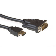 ACT 2 meter HDMI naar DVI-D adapterkabel, 1x HDMI A male, 1x DVI-D single link male 18+1, 2 m, HDMI Type A (Standaard), DVI-D, Mannelijk, Mannelijk, Recht