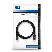 ACT USB 3.0 kabel, USB-C, USB-IF gecertificeerd, 1 meter, 1 m, USB C, USB C, USB 3.2 Gen 1 (3.1 Gen 1), 5 Gbit/s, Zwart