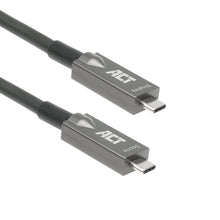 ACT USB-C 3.2 Gen2 Active Optical Cable (AOC) aansluitkabel, 3m, 3 m, USB C, USB C, USB 3.2 Gen 2 (3.1 Gen 2), 10 Gbit/s, Zwart, Grijs