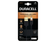 Duracell USB7012A, Zwart, Apple iPhone 5, 5C, 5S, iPad 4, iPad Mini, iPod Nano 7G, iPad Touch 5G, 87 g, 5 mm, 5 mm, 1000 mm