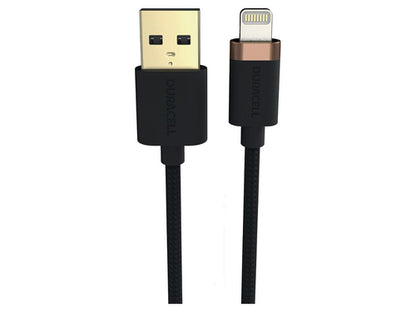 Duracell USB7012A, Zwart, Apple iPhone 5, 5C, 5S, iPad 4, iPad Mini, iPod Nano 7G, iPad Touch 5G, 87 g, 5 mm, 5 mm, 1000 mm
