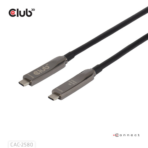 CLUB3D 15M Full-Feature USB-CÂ® Cable / 49.21ft 8K60Hz 10Gbps 60W, USB C, USB C