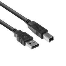 ACT USB 2.0 A male - USB B male 1,00 m, 1 m, USB A, USB B, Mannelijk/Mannelijk, Zwart