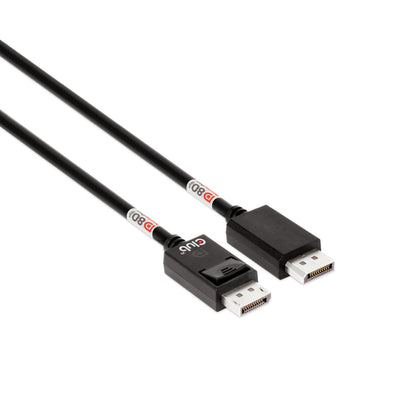 CLUB3D DisplayPortâ¢ 2.1 Bi-Directional VESA DP80 Gecertificeerde kabel 4K240Hz, 8K60Hz or 10K60Hz M/M 1.6m/ Next-Gen Gaming, 1,6 m, DisplayPort, DisplayPort, Mannelijk, Mannelijk, 10240 x 4320 Pixels