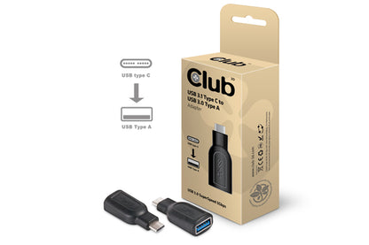 CLUB3D USB 3.1 Type C to USB 3.0 Adapter, USB Type C 3.1, USB 3.0, 0,043 m, Zwart