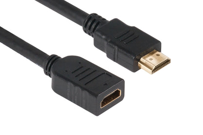 CLUB3D High Speed HDMIâ¢ 1.4 HD Extension Kabel 5meter M/F, 5 m, HDMI Type A (Standaard), HDMI Type A (Standaard), 3D, 10,2 Gbit/s, Zwart