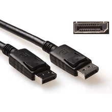 ACT 1 meter DisplayPort kabel, male - male, power pin 20 aangesloten., 1 m, DisplayPort, DisplayPort, Mannelijk, Mannelijk, Zwart