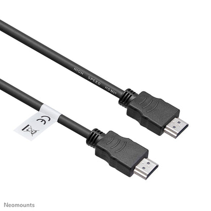 Neomounts HDMI3MM HDMI kabel - 1 meter, Zwart, Kunststof, 60 g, 250 mm, 3 mm, 300 mm