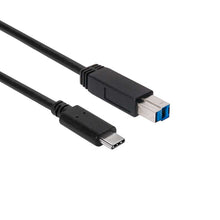 CLUB3D USB 3.1 Gen2 Type-C to Type-B Cable Male/Male, 1 meter, 1 m, USB 3.1 Gen2 Type C, USB B, Zwart