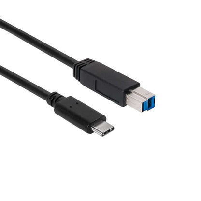 CLUB3D USB 3.1 Gen2 Type-C to Type-B Cable Male/Male, 1 meter, 1 m, USB 3.1 Gen2 Type C, USB B, Zwart