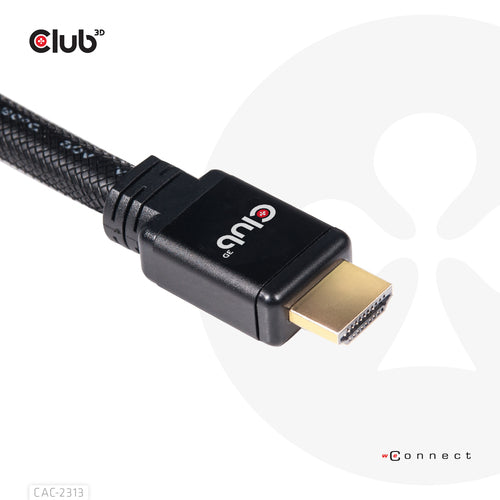 CLUB3D HDMI 2.0 4K60Hz RedMere Kabel 10 meter, 10 m, HDMI Type A (Standaard), HDMI Type A (Standaard), 3D, 18 Gbit/s, Zwart