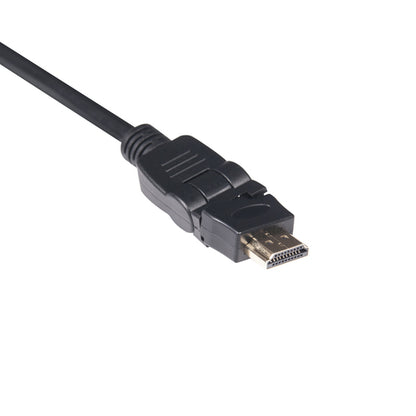 CLUB3D HDMI 2.0 4K60Hz UHD 360 Graden roterende kabel 2 meter, 2 m, HDMI Type A (Standaard), HDMI Type A (Standaard), 4096 x 2160 Pixels, 3D, Zwart