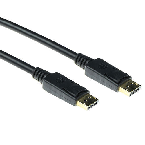 ACT 1 meter DisplayPort cable male - DisplayPort male, power pin 20 niet aangesloten, 1 m, DisplayPort, DisplayPort, Mannelijk, Mannelijk, 4096 x 2160 Pixels