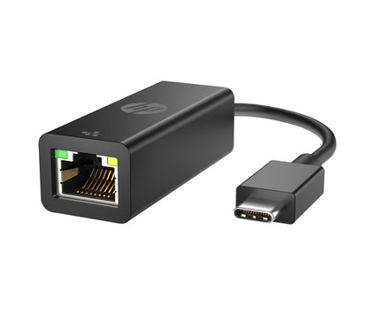 HP USB-C naar RJ45 adapter G2, Bedraad, USB Type-C, Ethernet, Zwart