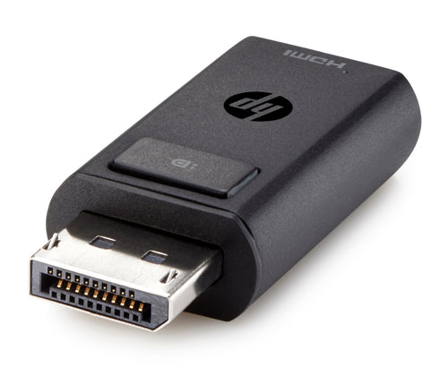 HP DisplayPort naar HDMI 1.4 adapter, DisplayPort, HDMI, Mannelijk, Vrouwelijk, Koper, Zwart