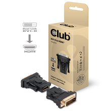 CLUB3D DVI-D to HDMI Passive Adapter, DVI, HDMI, Zwart