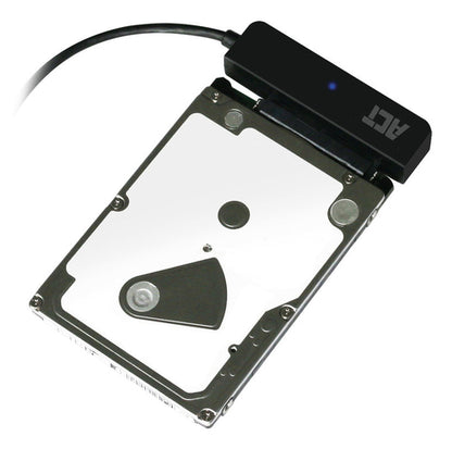 ACT USB adapterkabel naar 2,5" SATA HDD/SSD, SATA, USB Type-A, 0,15 m, Zwart