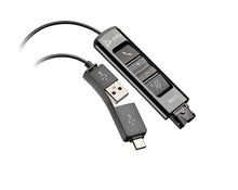HP Poly DA85 USB naar QD adapter, Interface-adapter, 30 g, Zwart
