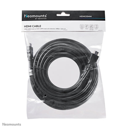 Neomounts HDMI35MM HDMI kabel - 10 meter, Zwart, Kunststof, 570 g, 230 mm, 21 mm, 410 mm
