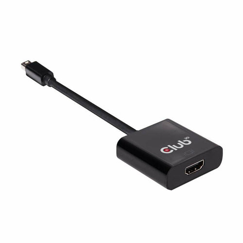 CLUB3D Mini DisplayPort 1.2 to HDMI 2.0 UHD Active Adapter, DisplayPort 1.2, HDMI 2.0, 0,15 m, Zwart