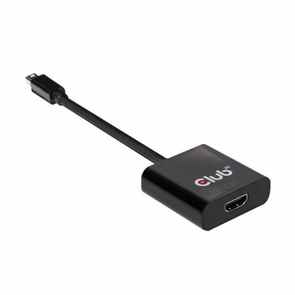 CLUB3D Mini DisplayPort 1.2 to HDMI 2.0 UHD Active Adapter, DisplayPort 1.2, HDMI 2.0, 0,15 m, Zwart