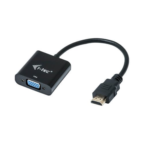 i-tec HDMI2VGAADA, 0,15 m, HDMI, VGA, Mannelijk, Vrouwelijk, 1920 x 1080 Pixels