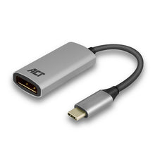 ACT USB-C naar DisplayPort adapter, 0,15 m, USB Type-C, DisplayPort, Mannelijk, Vrouwelijk, Recht
