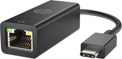 HP USB-C naar RJ45 adapter G2, Bedraad, USB Type-C, Zwart, Thuis, Windows 10, Windows 11, ChromeOS
