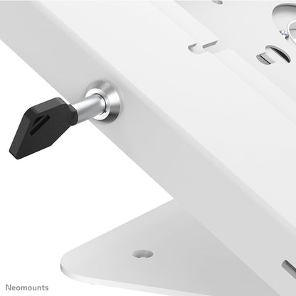 Neomounts DS15-630WH1 Tablet standaard bureau en wand 9.7-11" - vergrendelbaar, 27,9 cm (11"), 24,6 cm (9.7"), Wit, Staal, 90Â°, Bureau