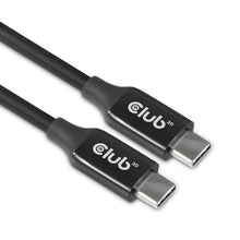 CLUB3D USB 3.2 Gen2 Type C naar C Actieve Bi-directionele Kabel 8K60Hz (alt modus) M/M 5m/16.4ft, 5 m, USB C, USB C, USB 3.2 Gen 2 (3.1 Gen 2), 10 Gbit/s, Zwart