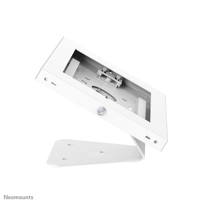 Neomounts DS15-630WH1 Tablet standaard bureau en wand 9.7-11" - vergrendelbaar, 27,9 cm (11"), 24,6 cm (9.7"), Wit, Staal, 90Â°, Bureau