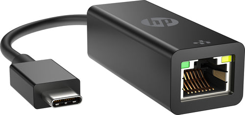 HP USB-C naar RJ45 adapter G2, Bedraad, USB Type-C, Zwart, Thuis, Windows 10, Windows 11, ChromeOS