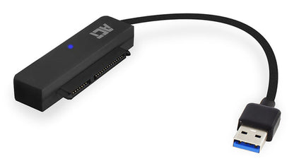 ACT USB adapterkabel naar 2,5" SATA HDD/SSD, SATA, USB Type-A, 0,15 m, Zwart