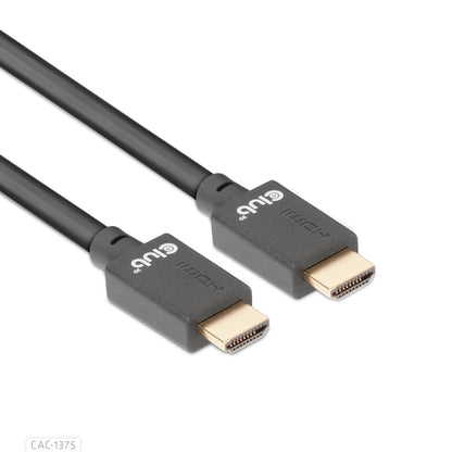 CLUB3D Ultra High Speed HDMIâ¢2.1 gecertificeerde kabel 4K120Hz, 144Hz 48Gbps M/V 5 Meter, 5 m, HDMI Type A (Standaard), HDMI Type A (Standaard), 48 Gbit/s, Audio Return Channel (ARC), Zwart