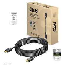 CLUB3D Ultra High Speed HDMIâ¢2.1 gecertificeerde kabel 4K120Hz, 144Hz 48Gbps M/V 5 Meter, 5 m, HDMI Type A (Standaard), HDMI Type A (Standaard), 48 Gbit/s, Audio Return Channel (ARC), Zwart