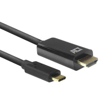 ACT USB-C naar HDMI kabel 2 meter, 2 m, USB Type-C, HDMI Type A (Standaard), Mannelijk, Mannelijk, Recht