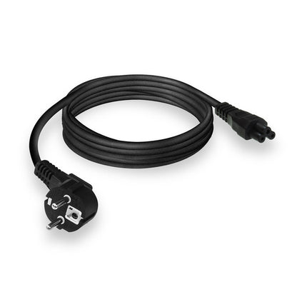 ACT Netsnoer CEE7/7 male (haaks) - C5 zwart 2 m, 2 m, CEE7/7, C5 stekker, 250 V, 2.5 A