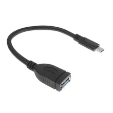 ACT USB 3.0 kabel OTG, USB-C male naar USB-A female, 0,2 meter, 0,2 m, USB C, USB A, USB 3.2 Gen 1 (3.1 Gen 1), 5 Gbit/s, Zwart