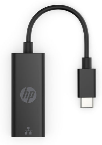 HP USB-C naar RJ45 adapter G2, Bedraad, USB Type-C, Zwart, Thuis, Windows 10, Windows 11, ChromeOS