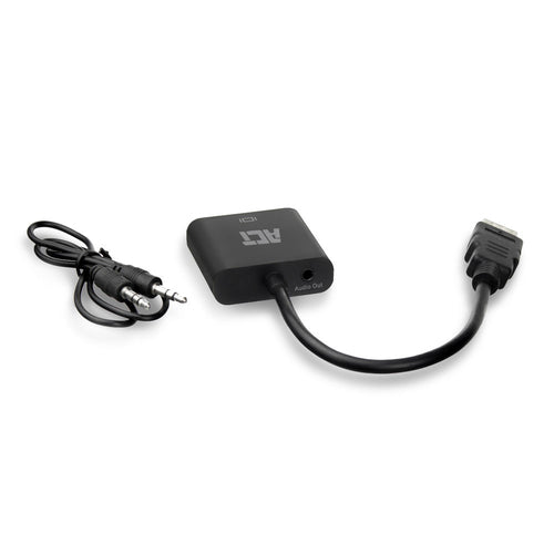 ACT 0,15 meter HDMI-A male naar VGA female adapter, met audio, 0,23 m, HDMI Type A (Standaard), VGA (D-Sub), Mannelijk, Vrouwelijk, Recht