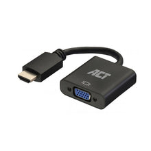 ACT 0,15 meter HDMI-A male naar VGA female adapter, met audio, 0,23 m, HDMI Type A (Standaard), VGA (D-Sub), Mannelijk, Vrouwelijk, Recht