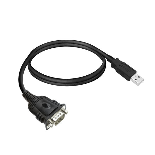 ACT 0,6 meter USB naar serieel adapter, Zwart, 0,6 m, USB Type-A, DB-9, Mannelijk, Mannelijk