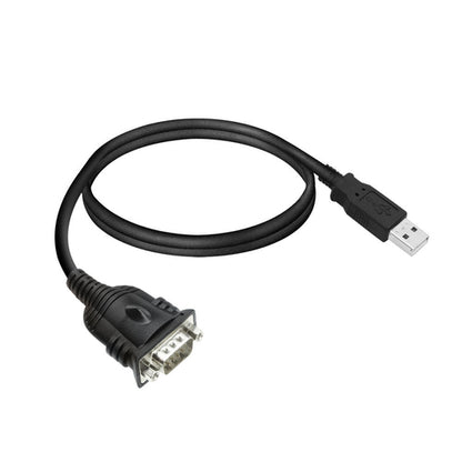 ACT 0,6 meter USB naar serieel adapter, Zwart, 0,6 m, USB Type-A, DB-9, Mannelijk, Mannelijk
