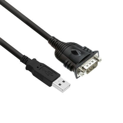 ACT 0,6 meter USB naar serieel adapter, Zwart, 0,6 m, USB Type-A, DB-9, Mannelijk, Mannelijk