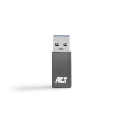 ACT USB-A naar USB-C adapter, USB Type-C, USB Type-A, Grijs